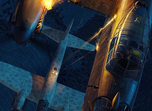 Schrage Musik by Piotr Forkasiewicz – A Ju88 Nightfighter attacking a Lancaster Bomber using the Schrage Musik…